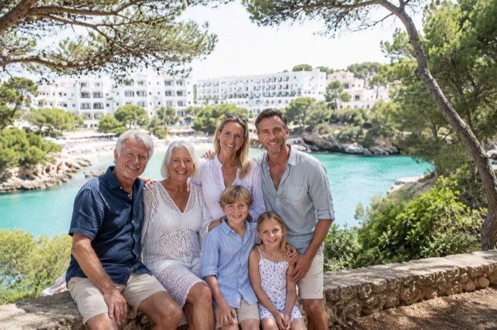 Fotoshooting Cala d'Or Mallorca – Urlaubsfoto beim Sonnenuntergang
