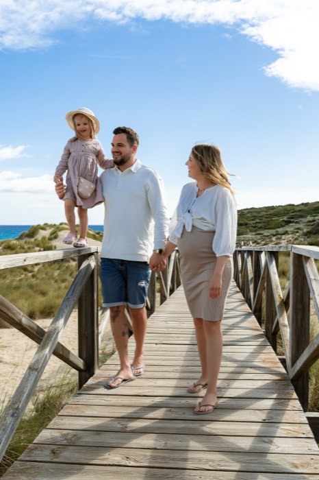Fotoshooting Cala Mesquida Mallorca – Urlaubsfoto in der Abendsonne
