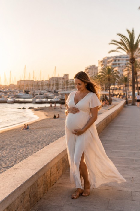 Photo shoot El Arenal Mallorca – holiday photo on the sandy beach