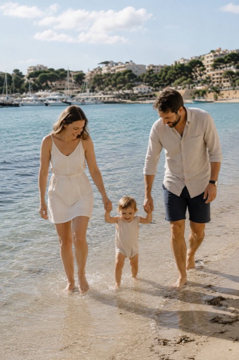 Fotoshooting Porto Cristo Mallorca – Urlaubsfoto in der Abendsonne